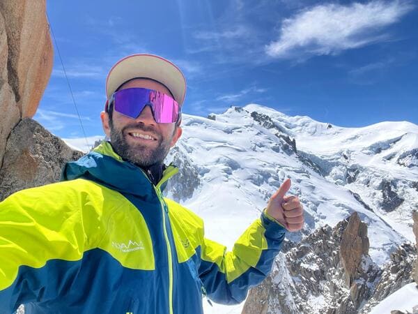 Matthieu Seguy en trail au Mont-Blanc sur les sentiers de Chamonix